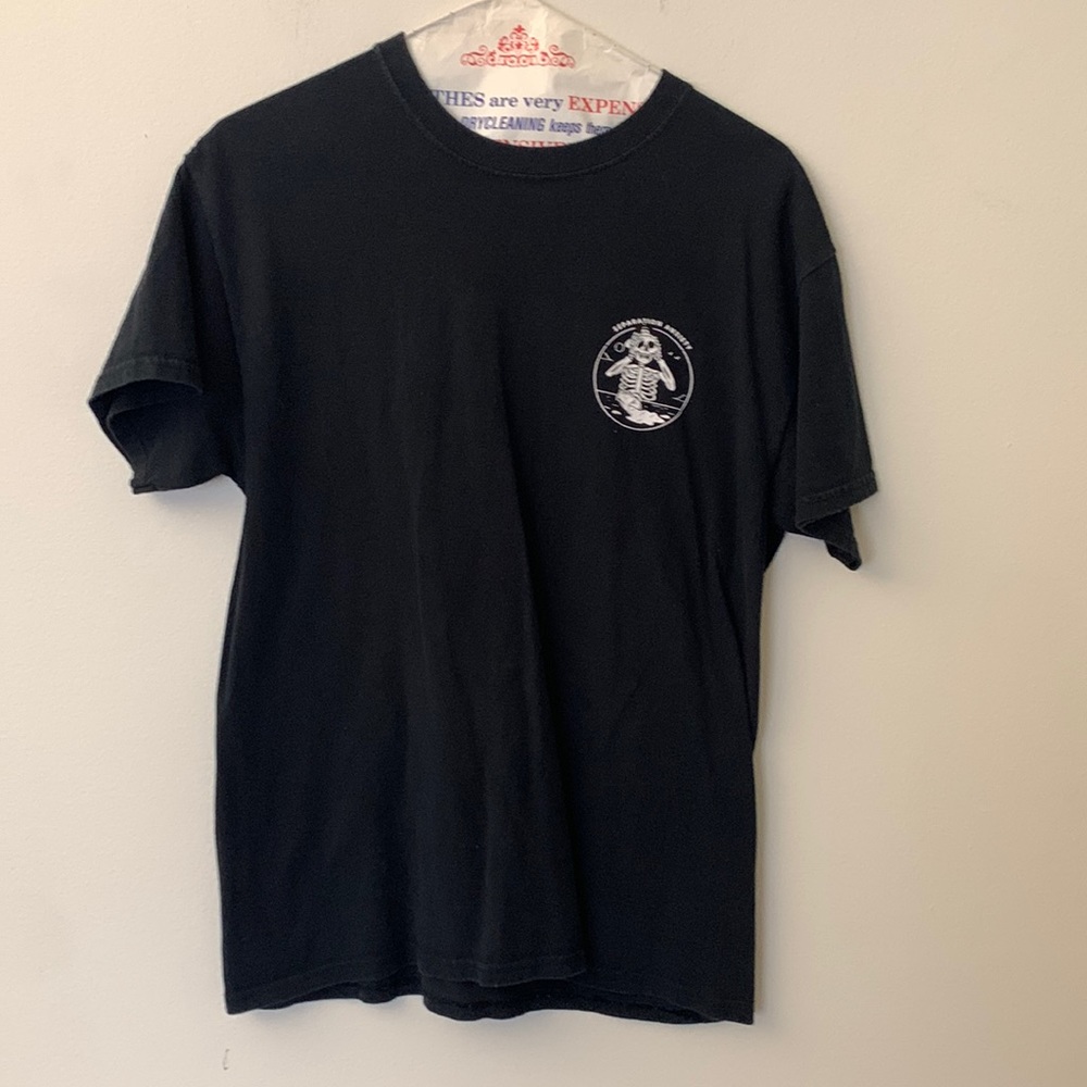 Last Call Co. Separation Anxiety Black T-Shirt Size Medium